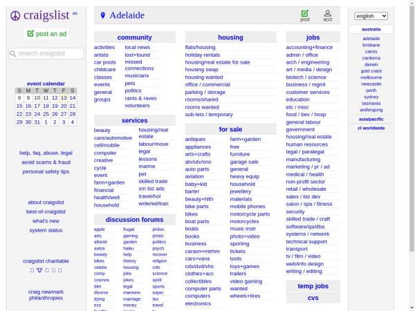 adelaide.craigslist.org